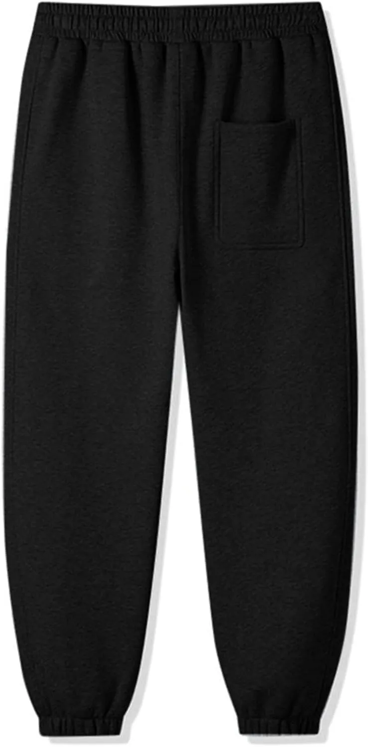 2023 Mens Lightweight Sweatpants Loose Athletic Workout Joggers Stylish Elastic Waist Drawstring Trousers Plus Size Bottoms