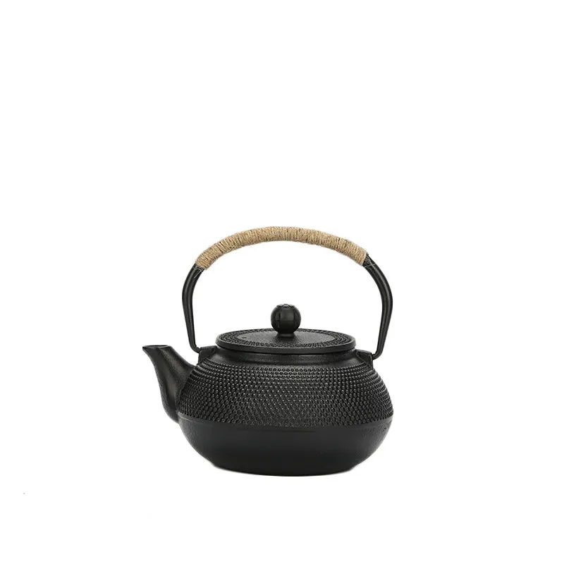 Antique Cast Iron Water &Tea Pot Kettle With Steel Stainer For Gas Stove 300/600/900 ML