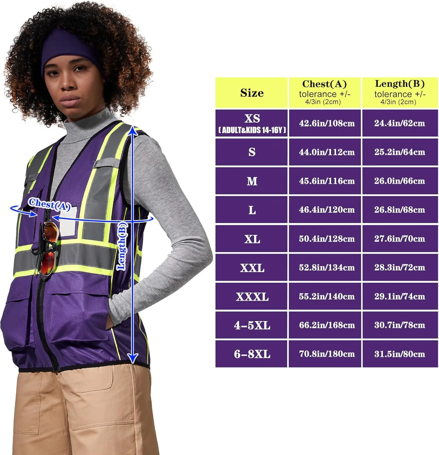 AYKRM 11 color Ladies High Vis Reflective Safety Vest for Women