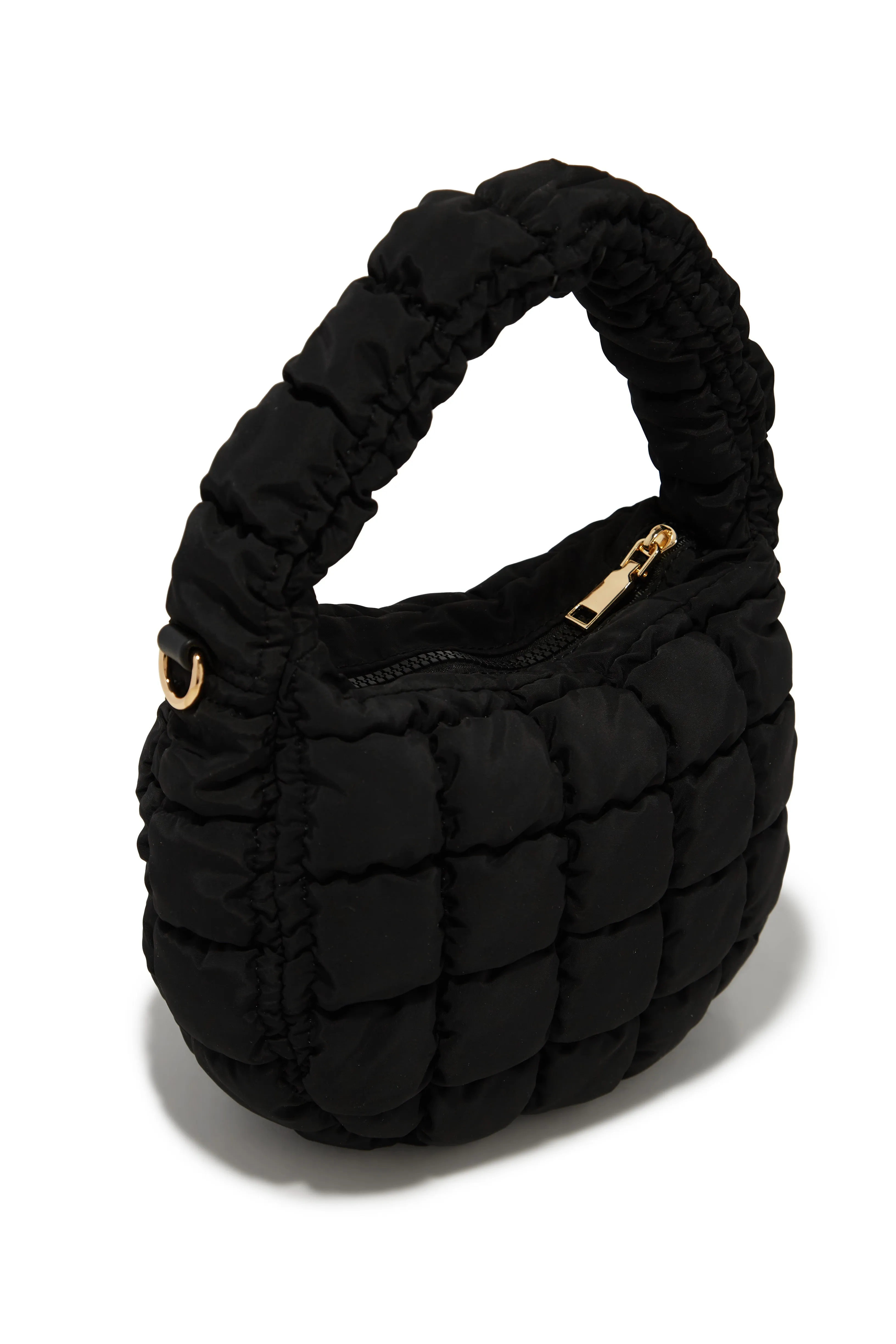 Carya Quilted Crossbody Bag  - Black