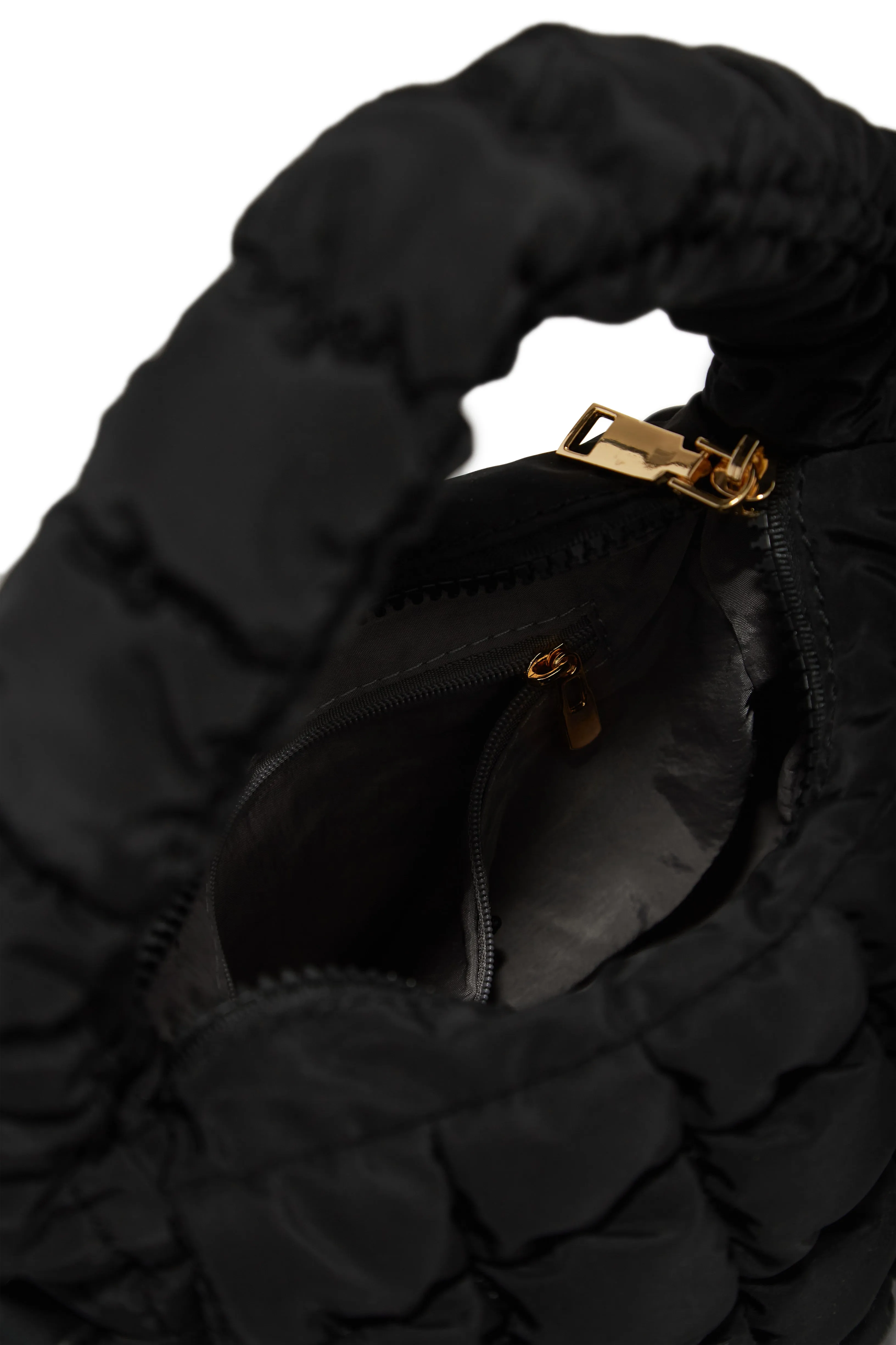 Carya Quilted Crossbody Bag  - Black