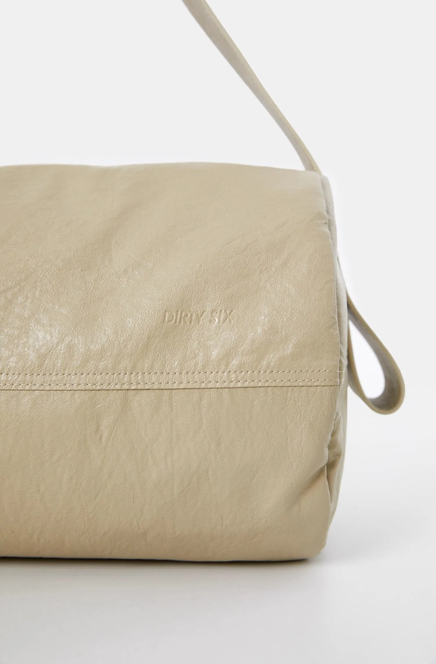 Chic Roll-Up Biker Soft Leather Shoulder Bag