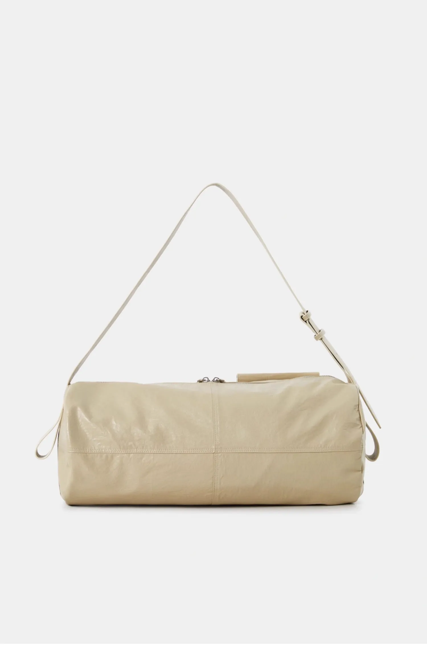 Chic Roll-Up Biker Soft Leather Shoulder Bag