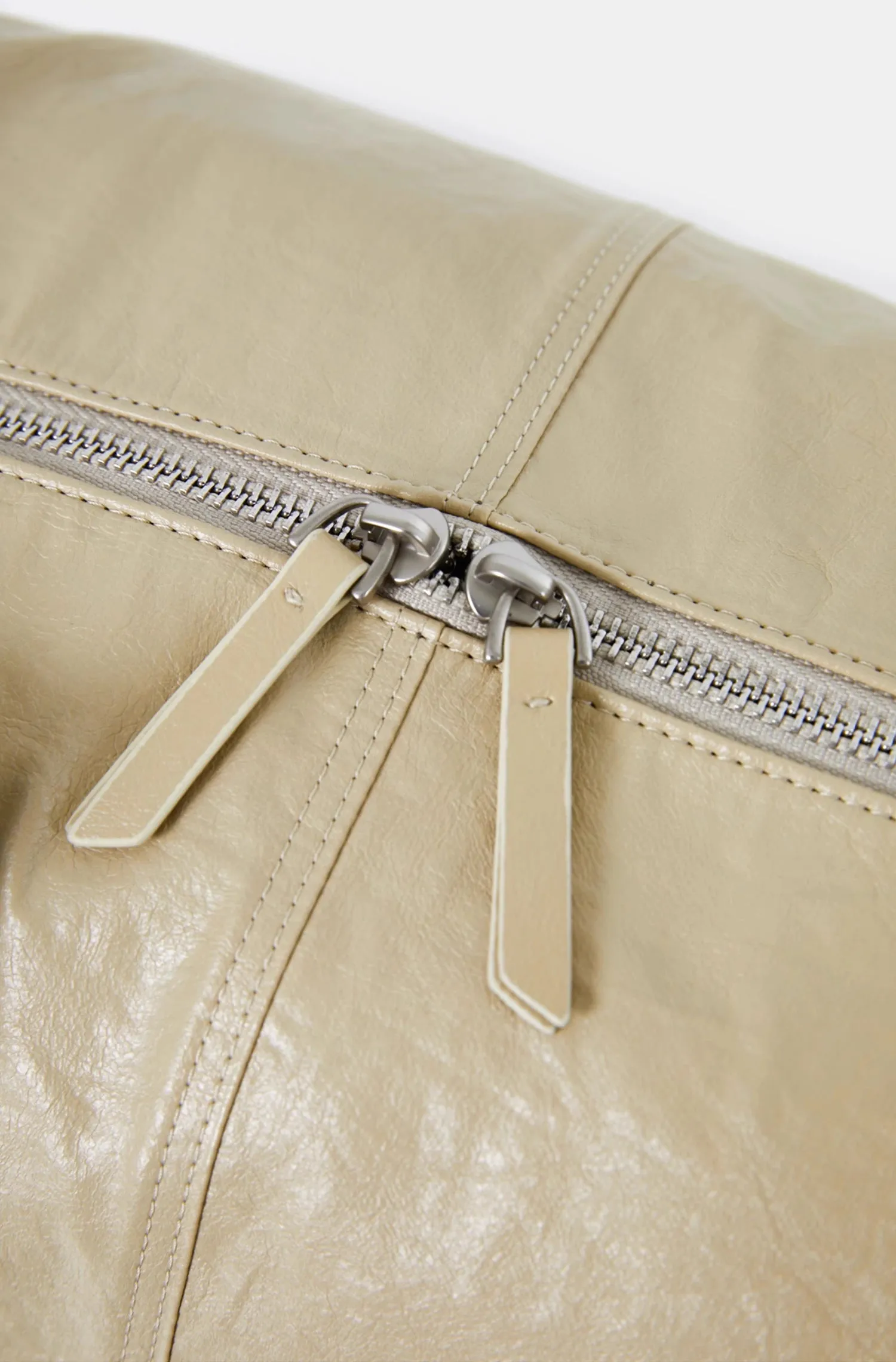 Chic Roll-Up Biker Soft Leather Shoulder Bag