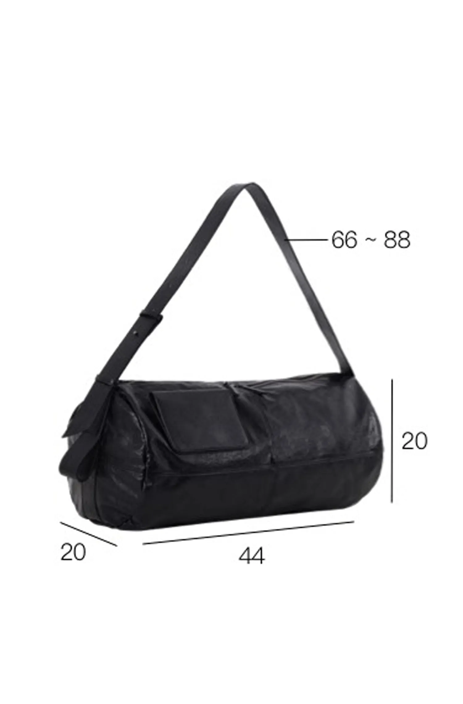 Chic Roll-Up Biker Soft Leather Shoulder Bag