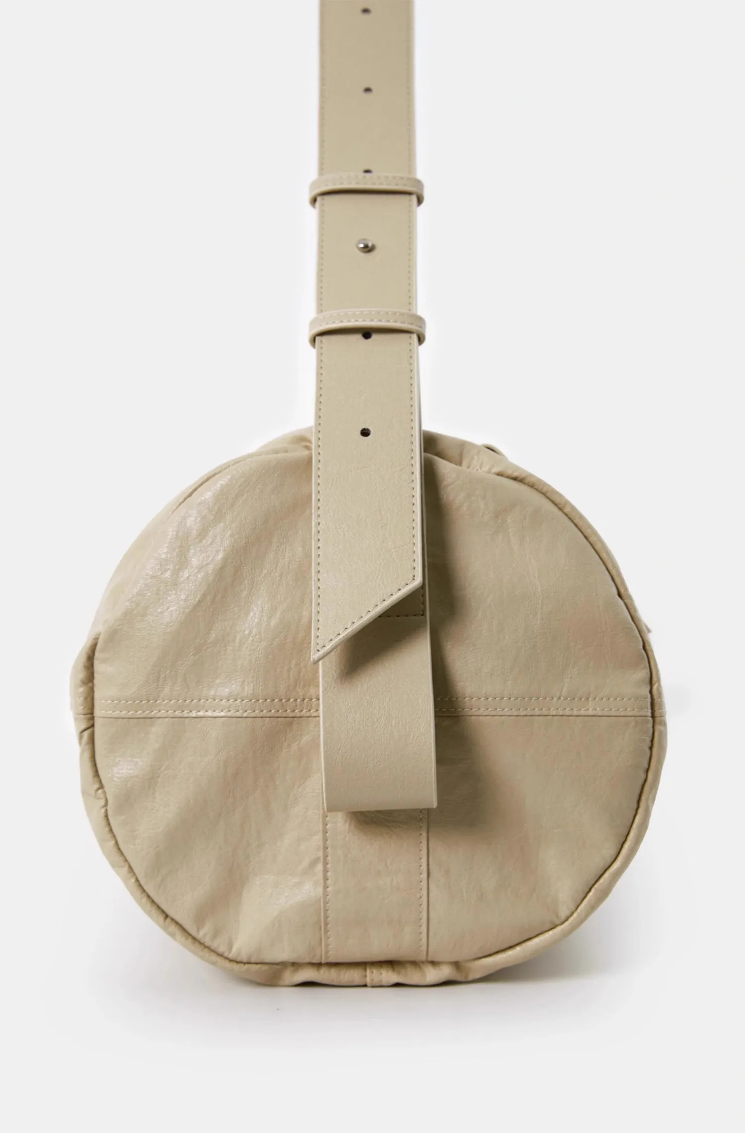 Chic Roll-Up Biker Soft Leather Shoulder Bag