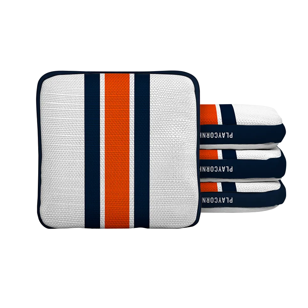 Chicago Football Gameday Stripes Synergy Edge Cornhole Bags