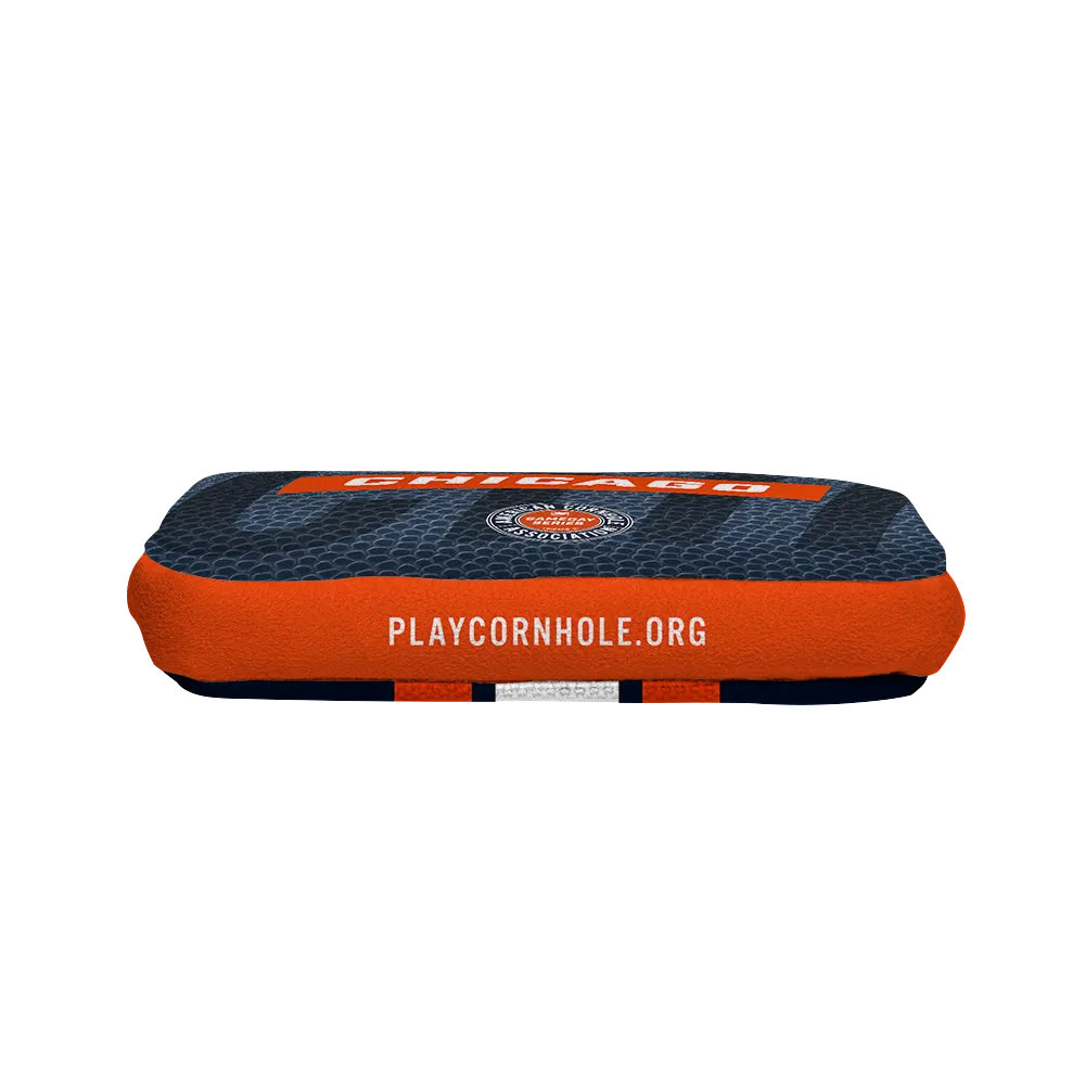 Chicago Football Gameday Stripes Synergy Edge Cornhole Bags