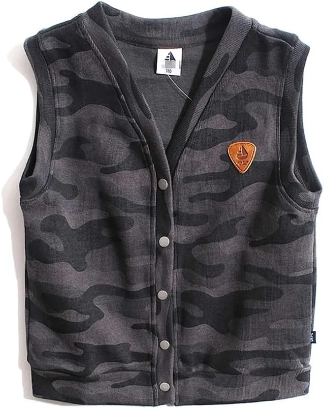 Cotton Warm Vests Unisex Padded Waistcoat Sleevless Fall Winter Warm Waistcoat Vest Coat Tops Waistcoat (Color : Black, Size : XXX-Large)
