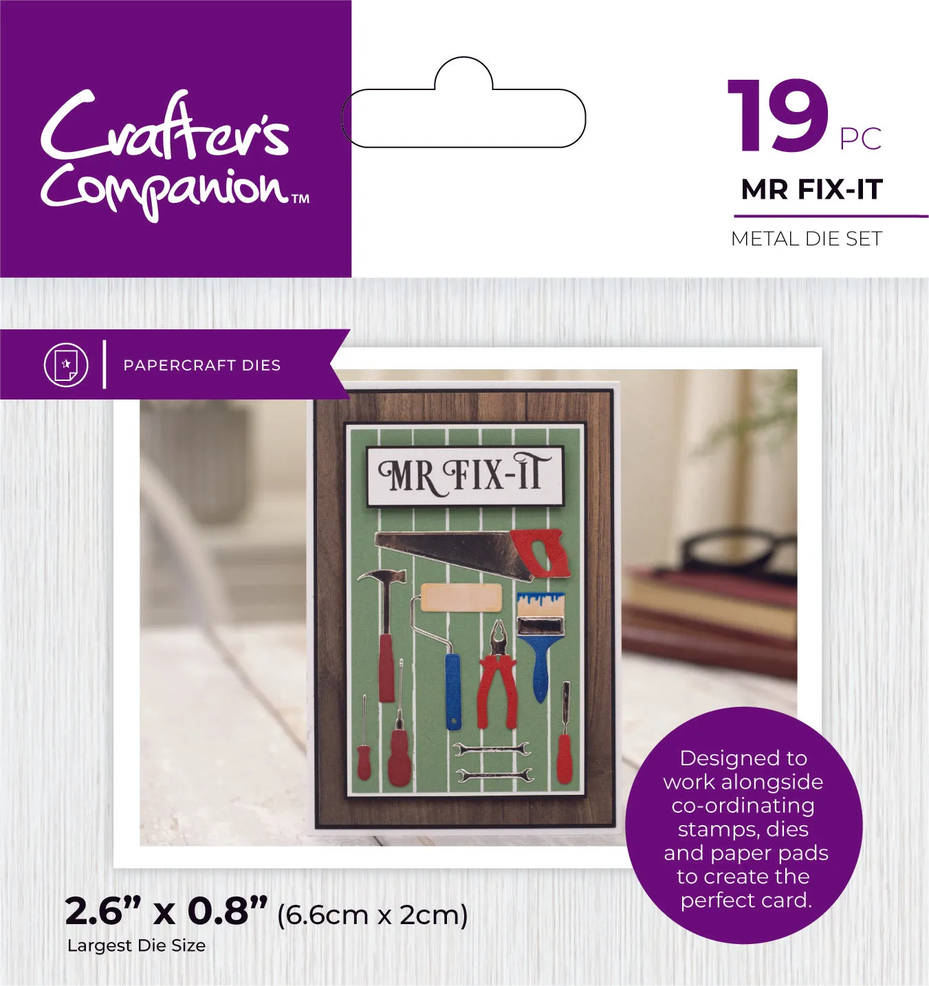 Crafter's Companion Modern Man Metal Die - Mr Fix It