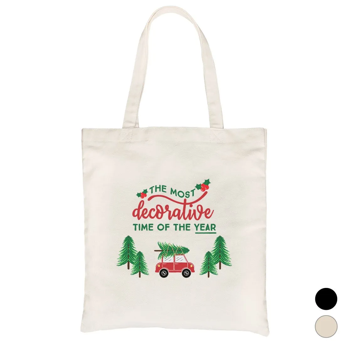 Decorative Christmas Time Canvas Bag