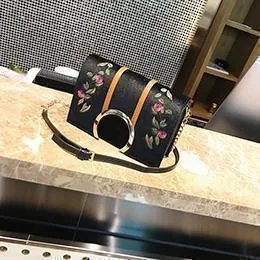 Embroidery Women Bags Velvet Luxury Handbags