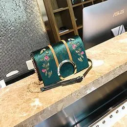 Embroidery Women Bags Velvet Luxury Handbags