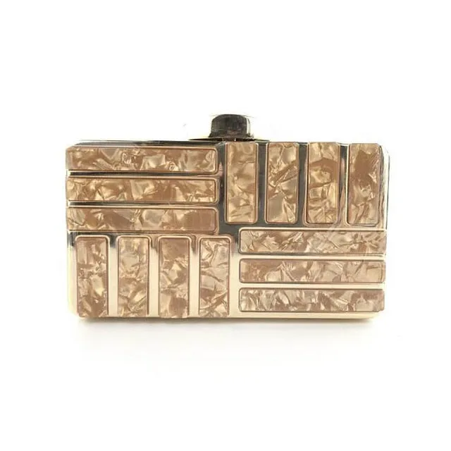 England Style Metallic Polyester Wallet Clutch Purse