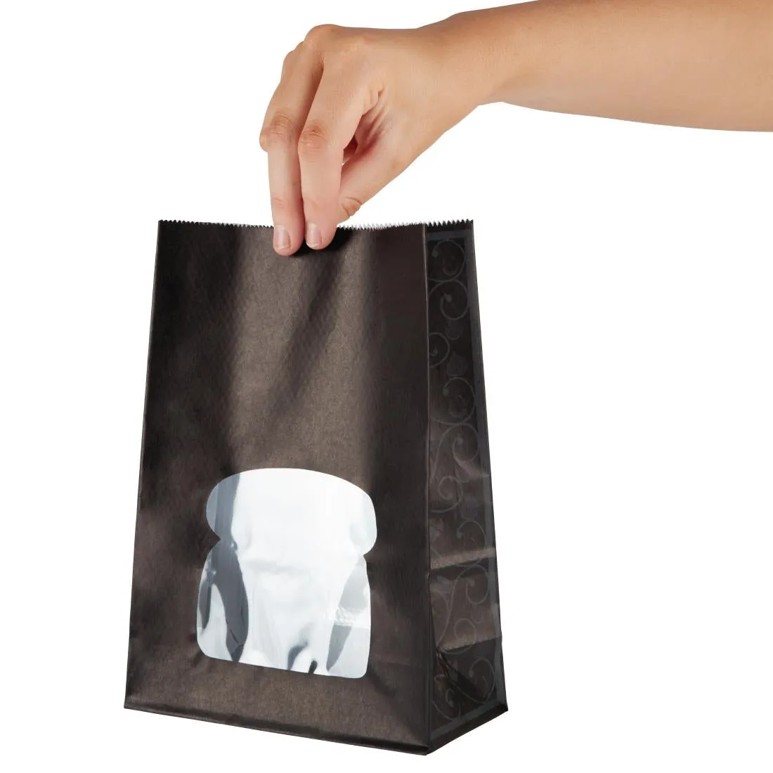 FA381 Colpac Recyclable Paper Sandwich Bags With Window (Pack of 250)