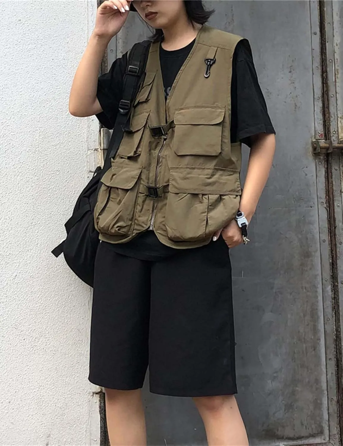Gihuo Womens Travel Vest Fashion Outdoor Fishing Vest Summer Hiking Safari Photo Vests with Multi Pockets
