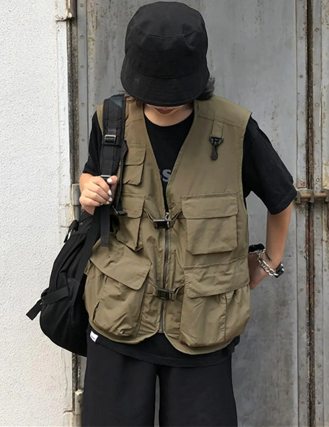 Gihuo Womens Travel Vest Fashion Outdoor Fishing Vest Summer Hiking Safari Photo Vests with Multi Pockets