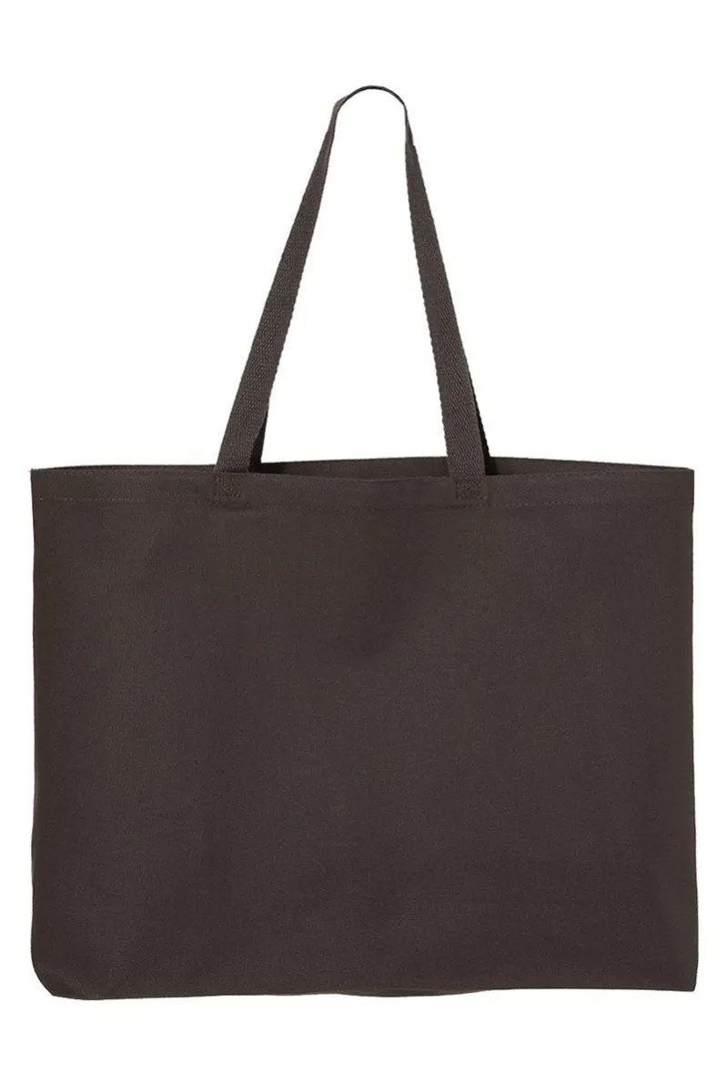 Glitzy Leopard Bow Canvas Jumbo Tote