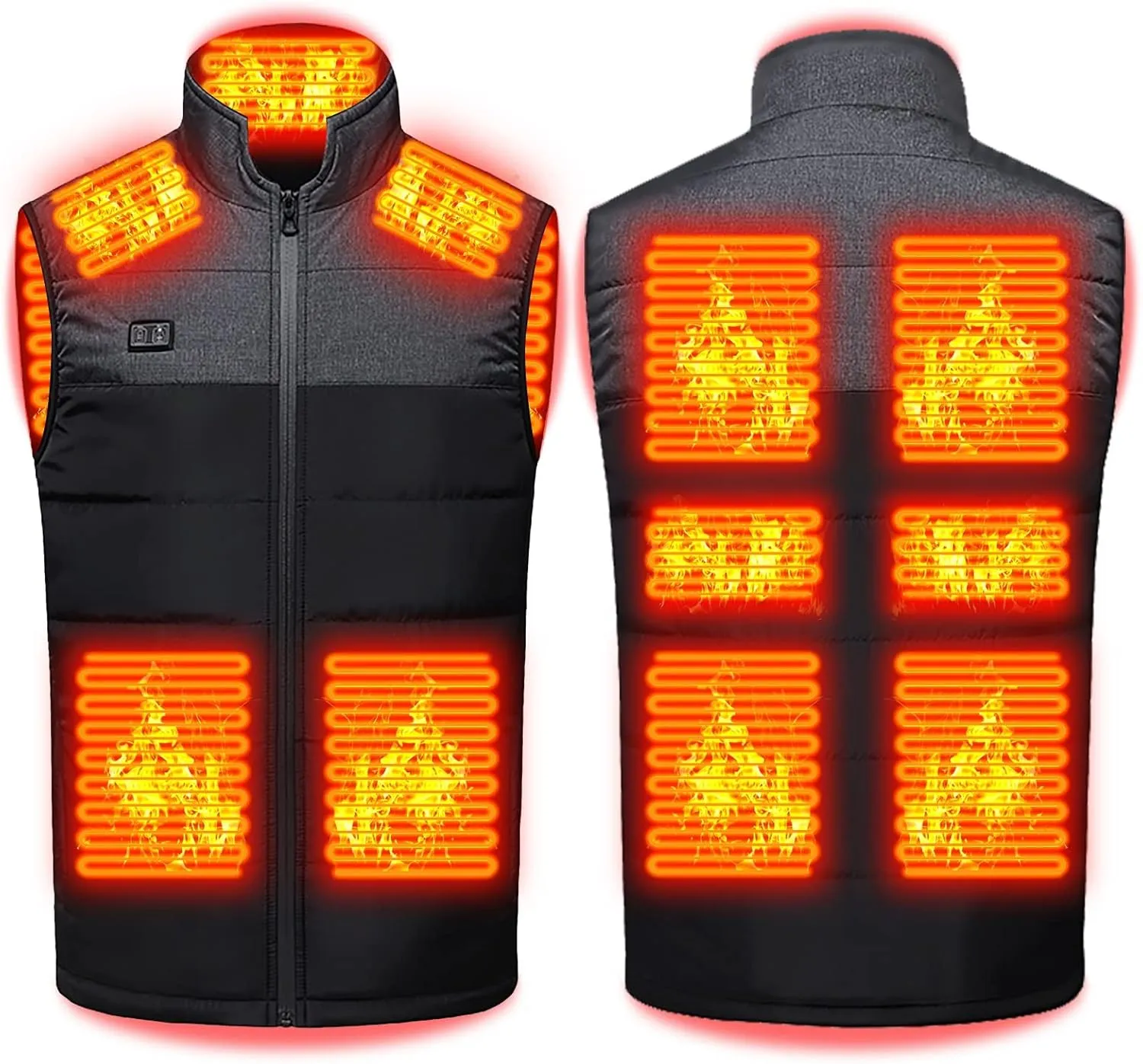 Heated Vest for Men Women, USB Electric Rechargeable Jacket 11 Heating Warming Vests for Fishing Hunting
