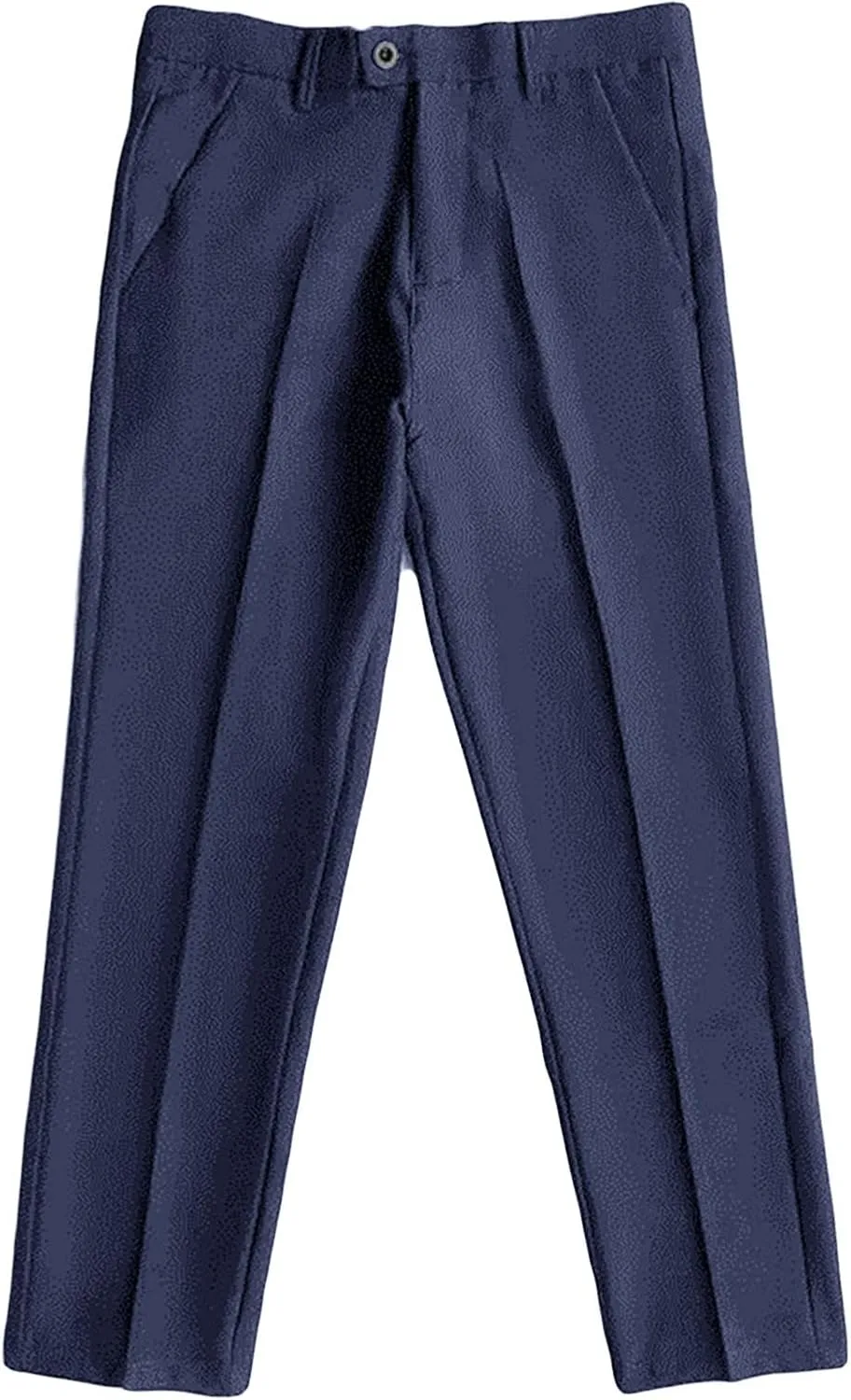 JEShifangjiusu Men's Business Suit Pants Casual Pants Slim Fit Flex Flat Front Pant Stretch Tapered Chino Pants Trousers (38,Blue), Blue, 38