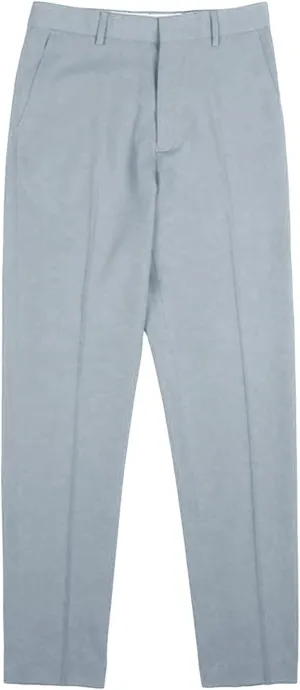 JEShifangjiusu Men's Flat Front Straight Fit Dress Pant Casual Skinny Stretch Chinos Pants Slim Fit Business Pant with Pocket (32,Grey), Grey, 32