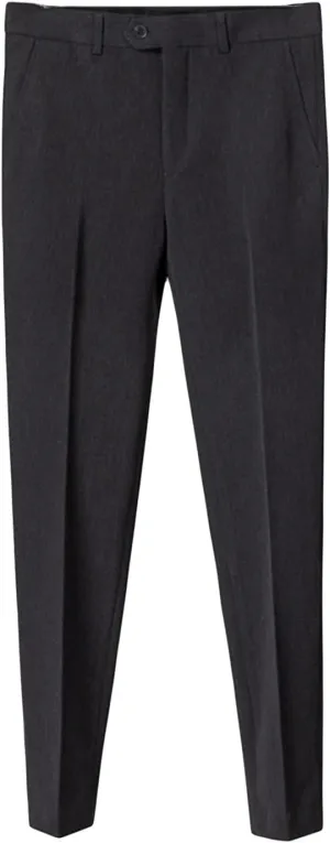 JEShifangjiusu Men's Stretch Dress Pants Slim Fit Skinny Suit Pants Casual Fashion Retro Tapered Business Dress Chino Pants (30,Dark Grey), Dark Grey, 30