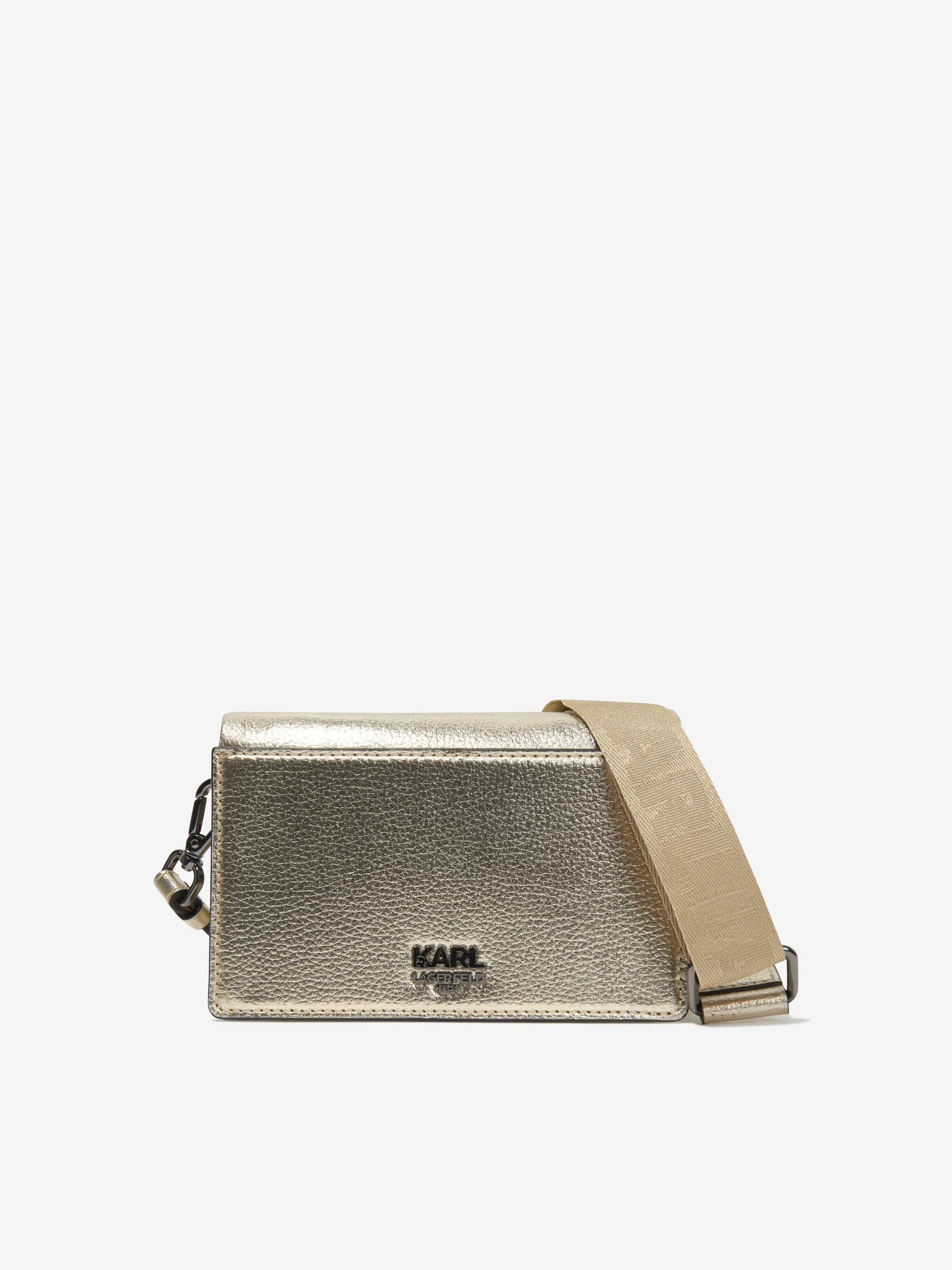 Karl Lagerfeld Girls Choupette Crossbody Bag in Gold