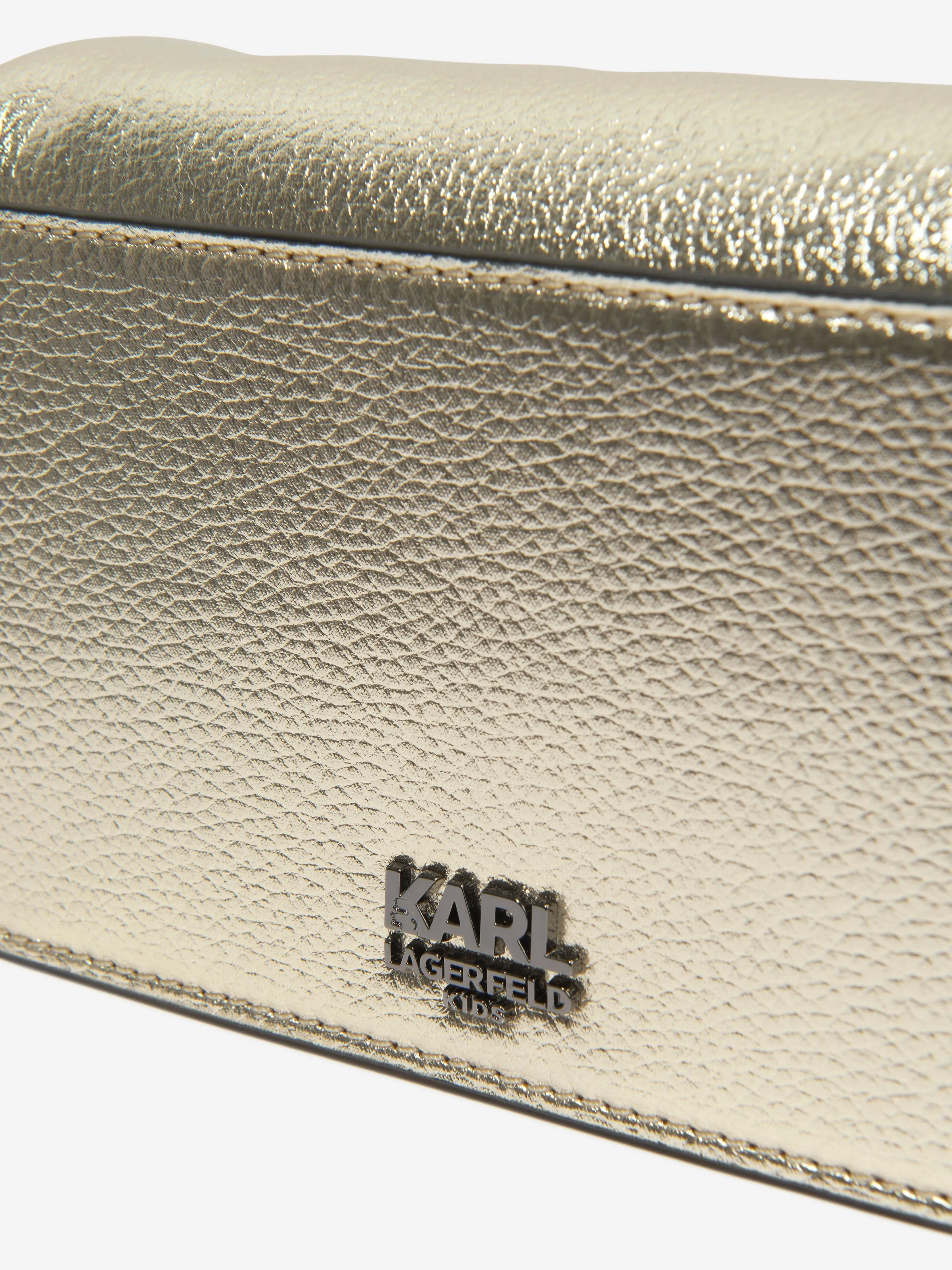 Karl Lagerfeld Girls Choupette Crossbody Bag in Gold