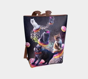 KITTY DONUTS VEGAN LEATHER BACKPACK