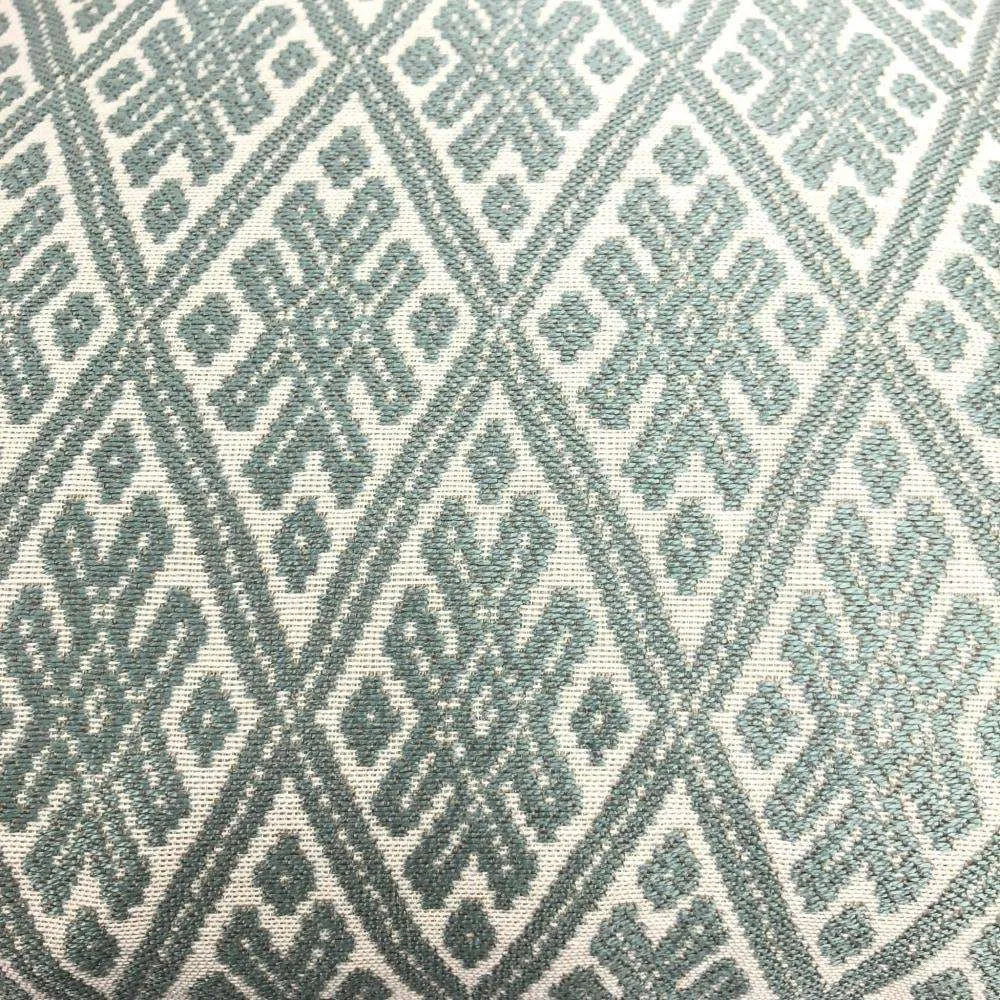 Kravet Marmari Spa Seaglass Green Tribal Diamond Pillow Cover