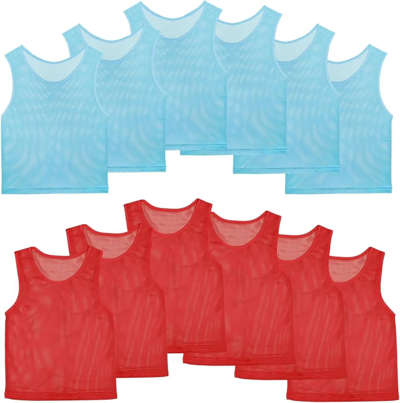 Layway Pinnies Team Practice Vests for Child Youth Teen Adult,Mesh Scrimmage Jersey for Soccer Football Basketball