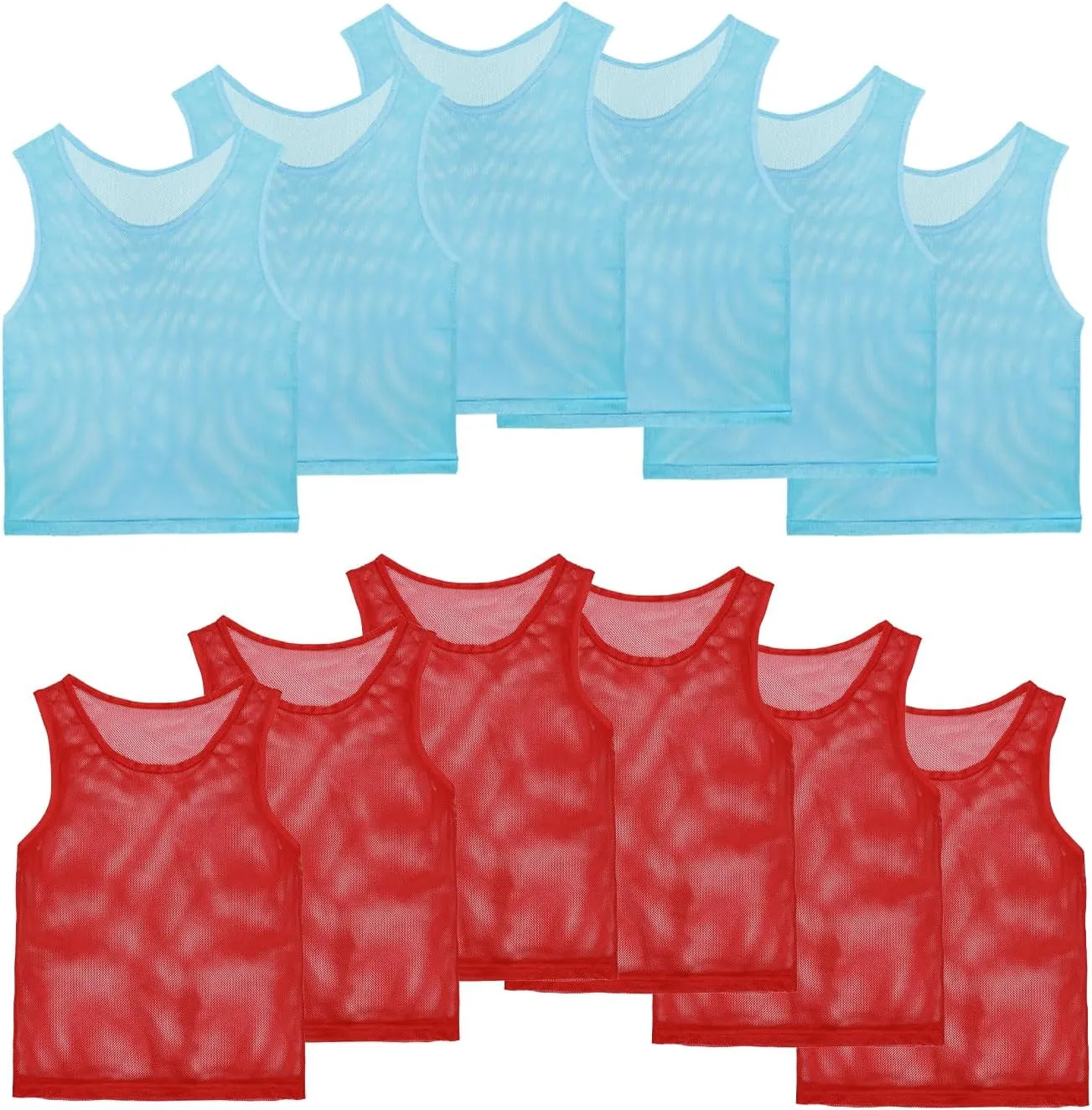 Layway Pinnies Team Practice Vests for Child Youth Teen Adult,Mesh Scrimmage Jersey for Soccer Football Basketball