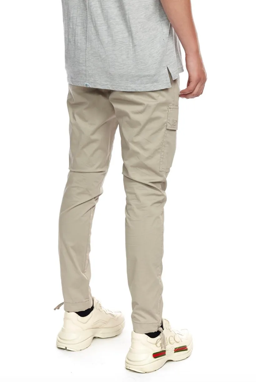 Lightweight Cargo Trousers - Beige