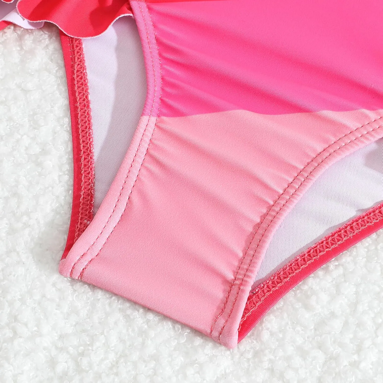 Little Girls Two Piece Bikini Set Ruffle Stripe Watermelon Summer Beach Bathing Suit Swimsuit 1-5 Years