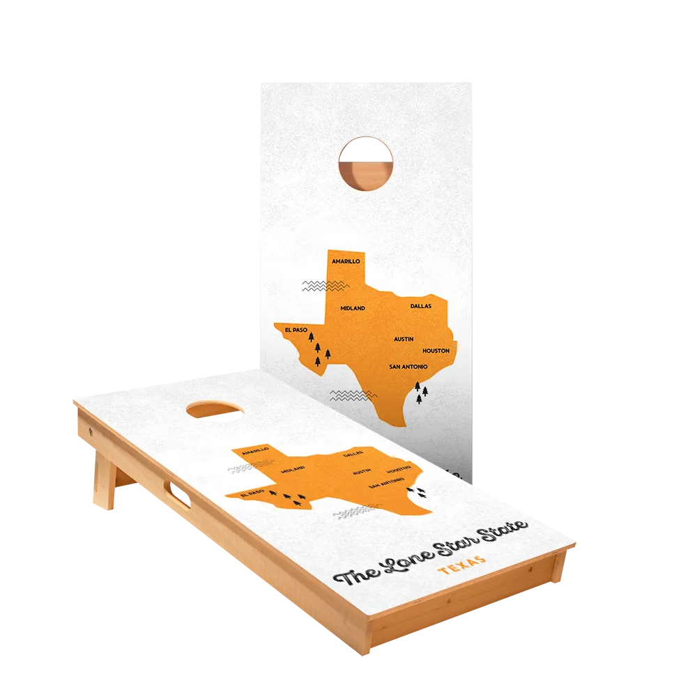 Lone Star State Star Cornhole Boards