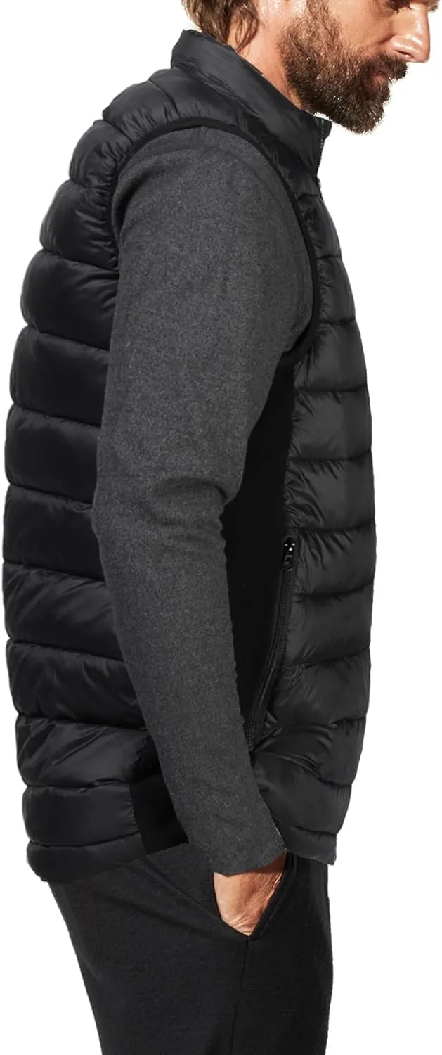 Loowoko Heated Vest for Men with Battery Pack Included, Rechargeable Electric Heating Jacket Coat, Lightweight Warming Vests