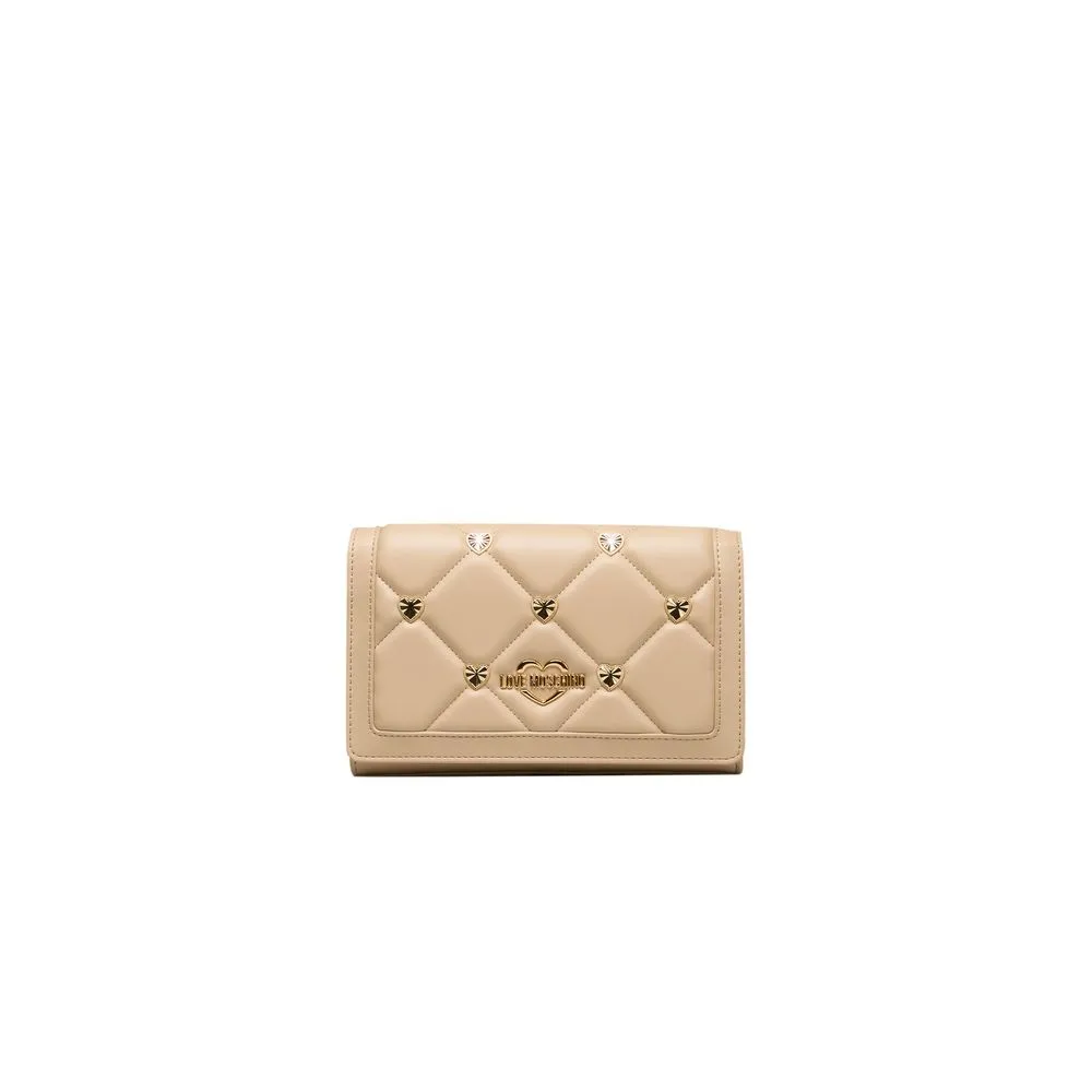 Love Moschino Beige Polyethylene Women Crossbody