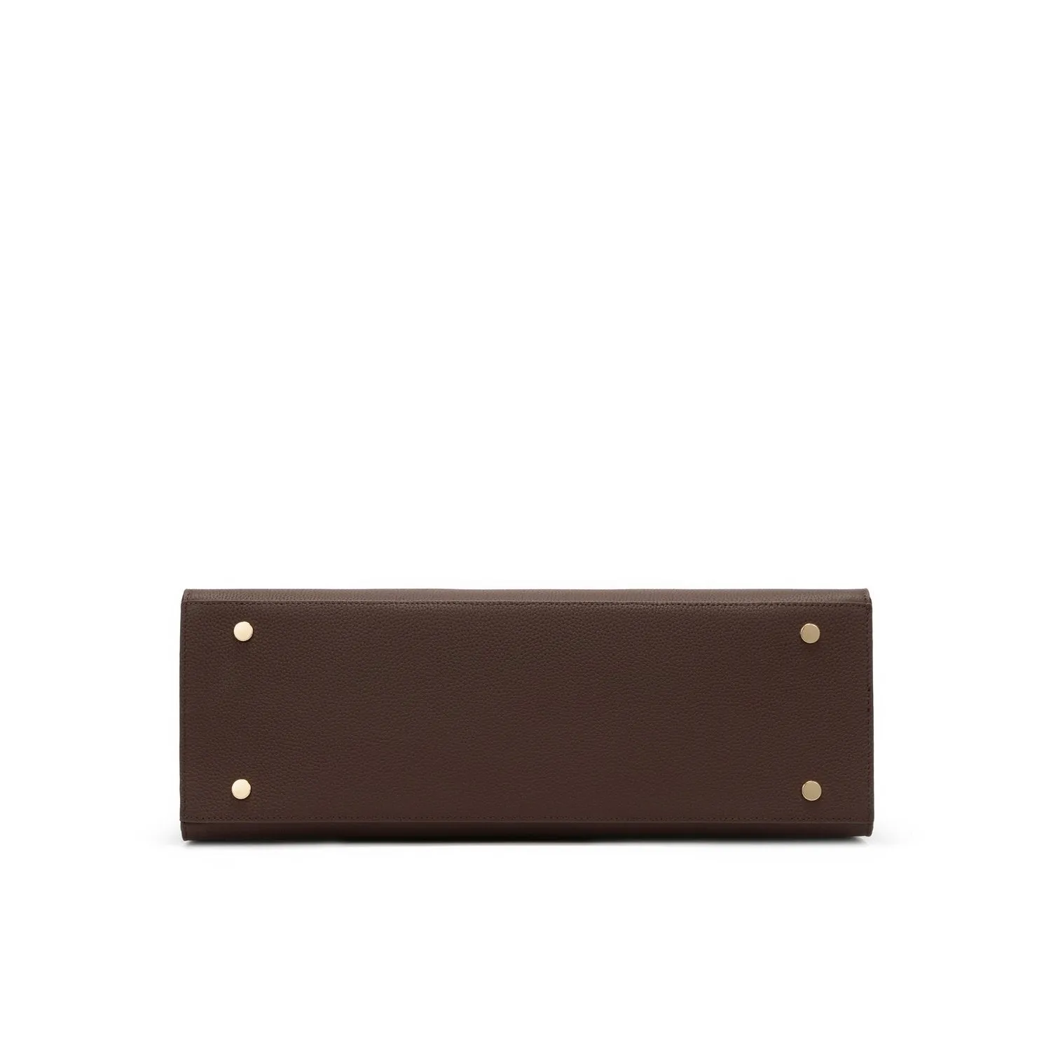 Mary Genuine Leather Handbag (Brown)