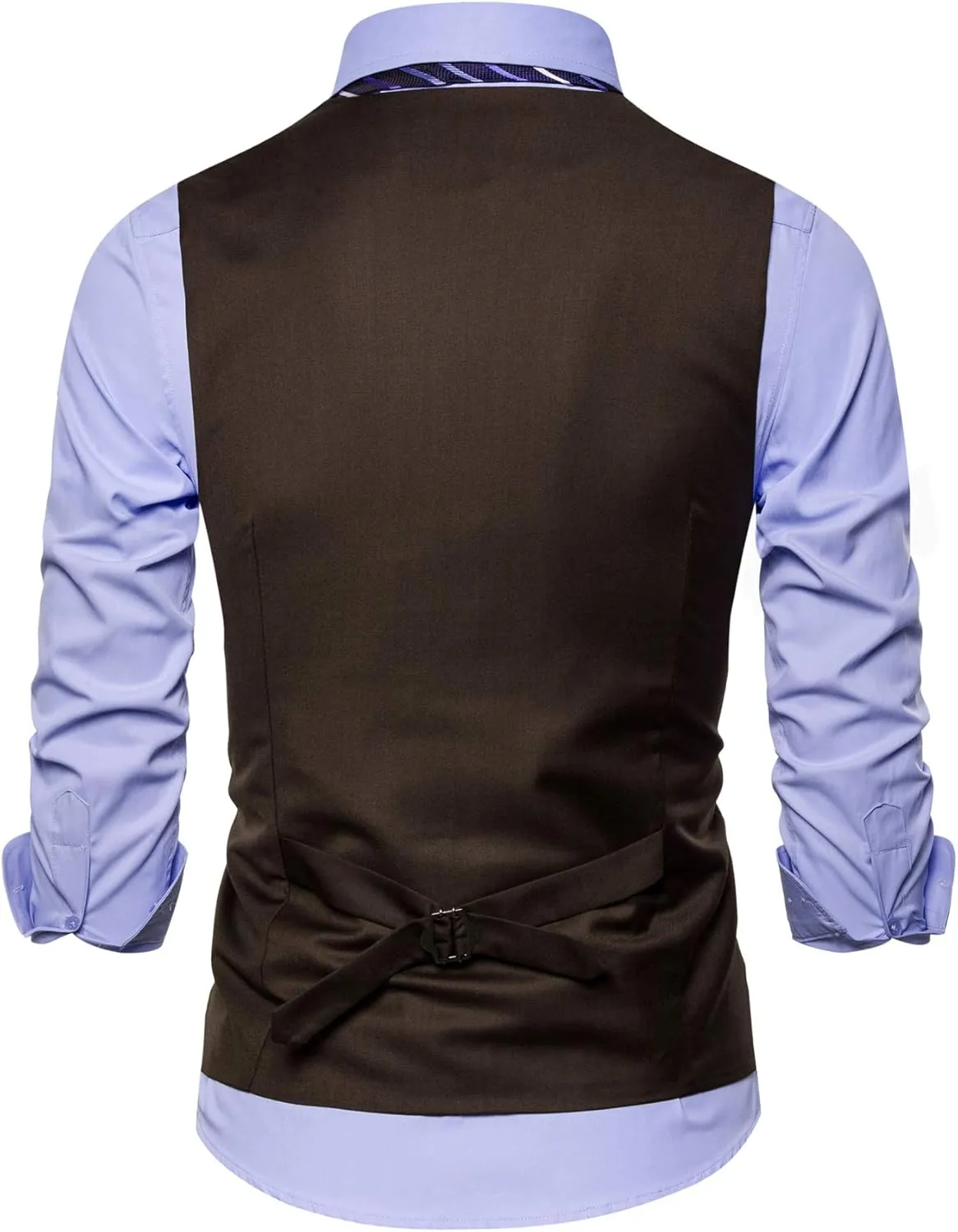 Men Formal Vest Suit For Vests 5 Buttons Regular Fit Wedding Dress Waistcoat For Suit Or Tuxedo