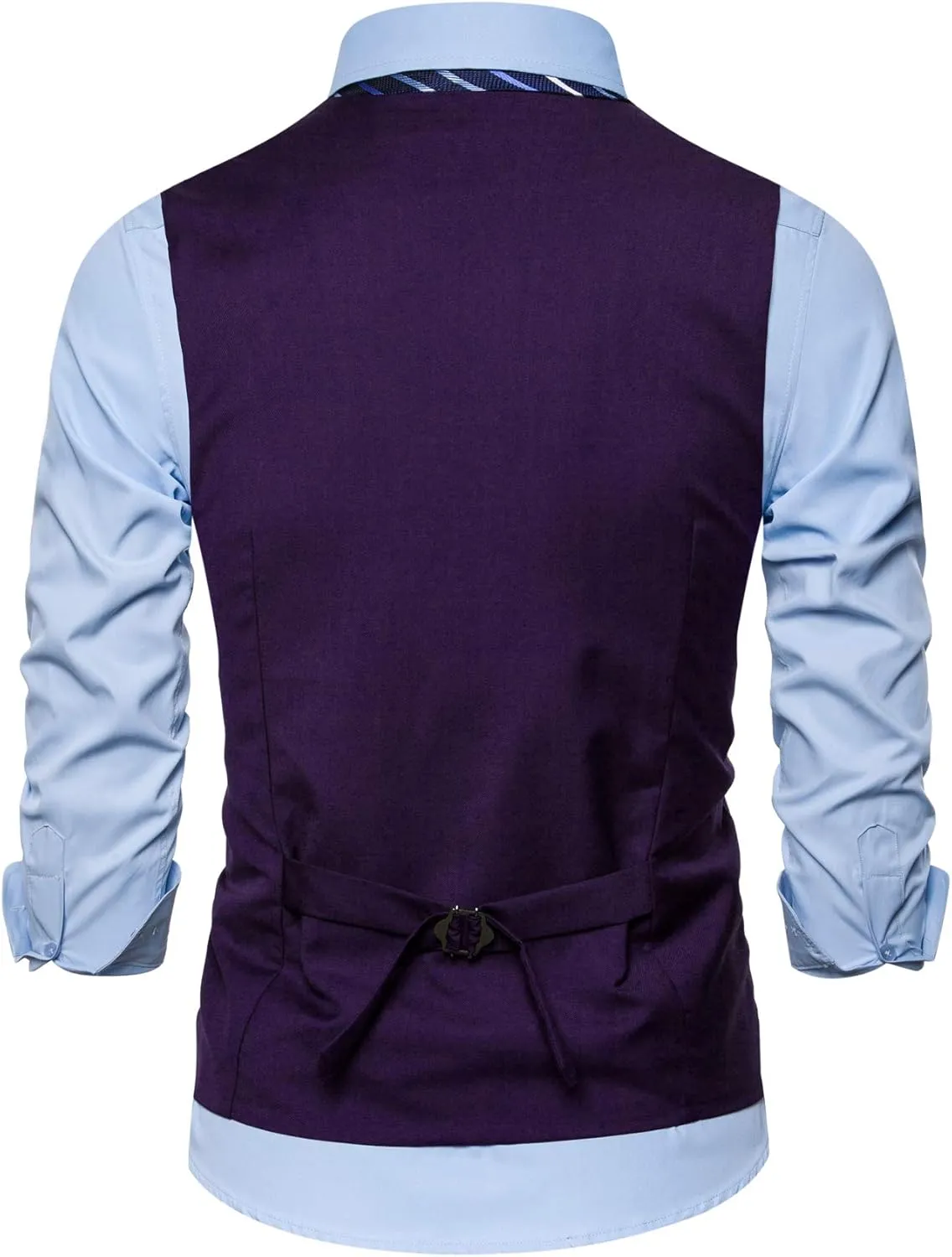 Men Formal Vest Suit For Vests 5 Buttons Regular Fit Wedding Dress Waistcoat For Suit Or Tuxedo