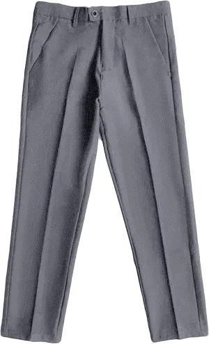 Men's Business Suit Pants Casual Pants Slim Fit Flex Flat Front Pant Stretch Tapered Chino Pants Trousers (28,Grey)