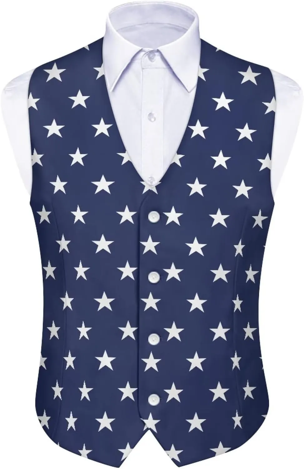 Men's Casual Business Vests Lightweight Waistcoat Slim Fit Suit Vest V-neck Button Down Holiday Vest