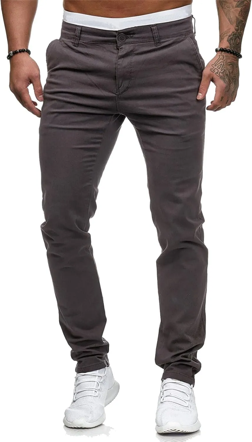 Men's Casual Cargo Pants Loose Fit Hiking Trousers Athletic Sweatpants Outdoor Wearing Pants with Pockets Joggers
