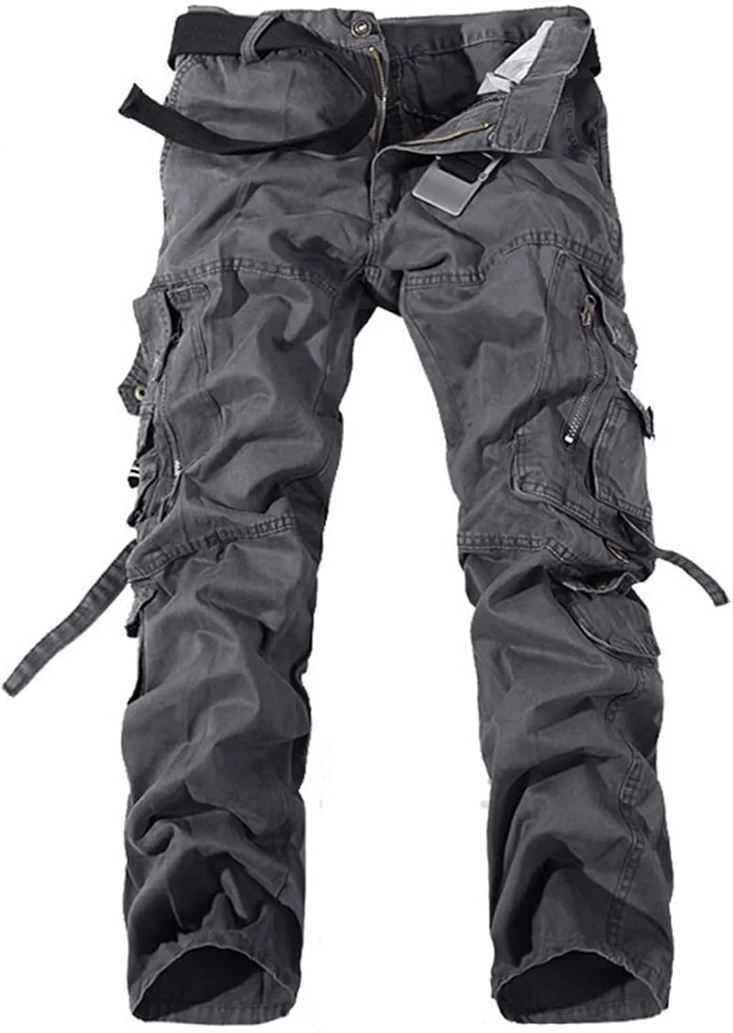 Men's Casual Military Pants, Tactical Wild Army Combat ACU Rip Stop Camo Cargo Work Pants Trousers with 6 Pockets