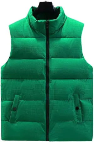 Men's Down Vest - Fashion Vest Jacket Mensleeveless Jacket Men Casual with Pocket Puffer Vests Autumn Winter Cloth