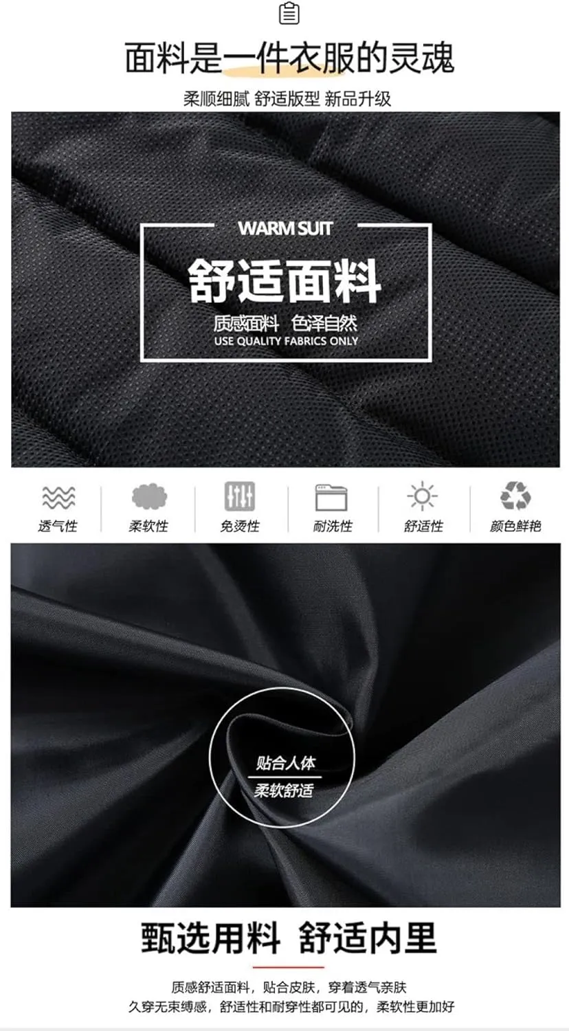 Men's Down Vest - Fashion Vest Jacket Mensleeveless Jacket Men Casual with Pocket Puffer Vests Autumn Winter Cloth