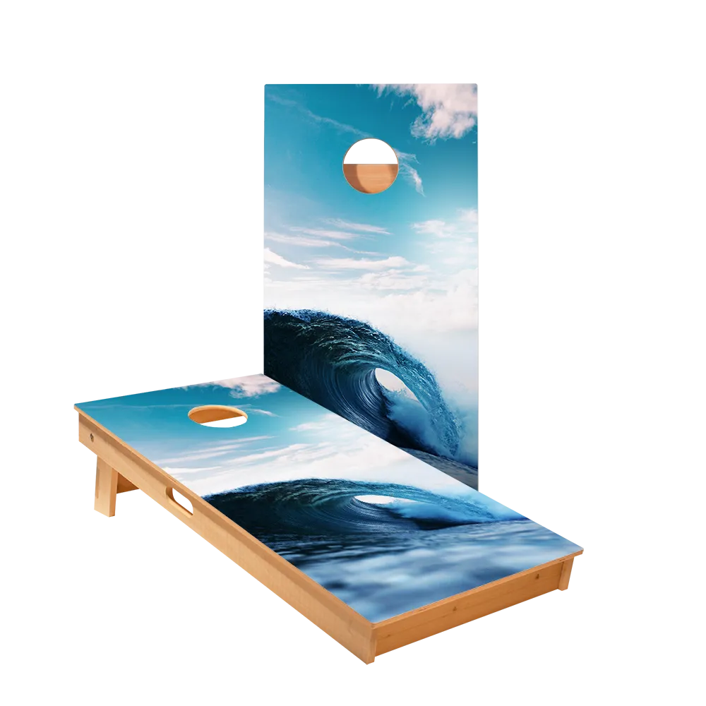 Ocean Wave Star Cornhole Boards