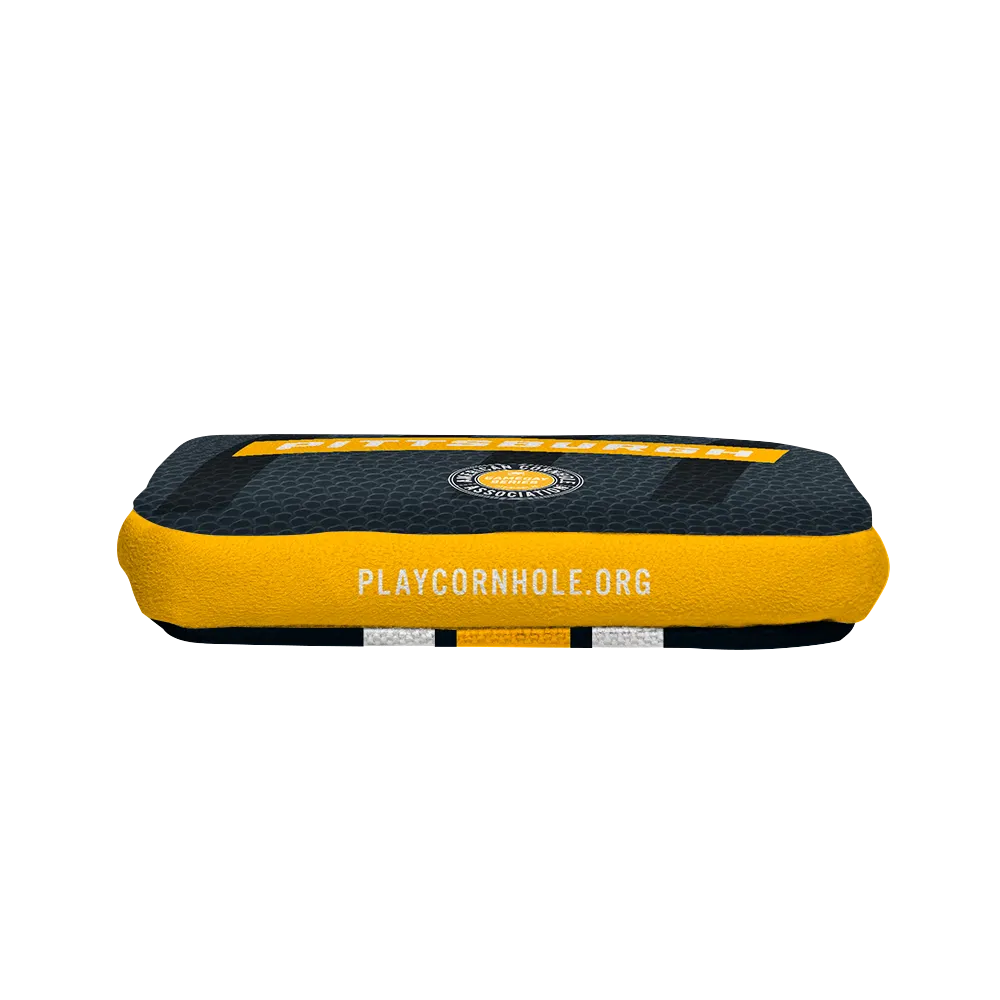 Pittsburgh Football Gameday Stripes Synergy Edge Cornhole Bags