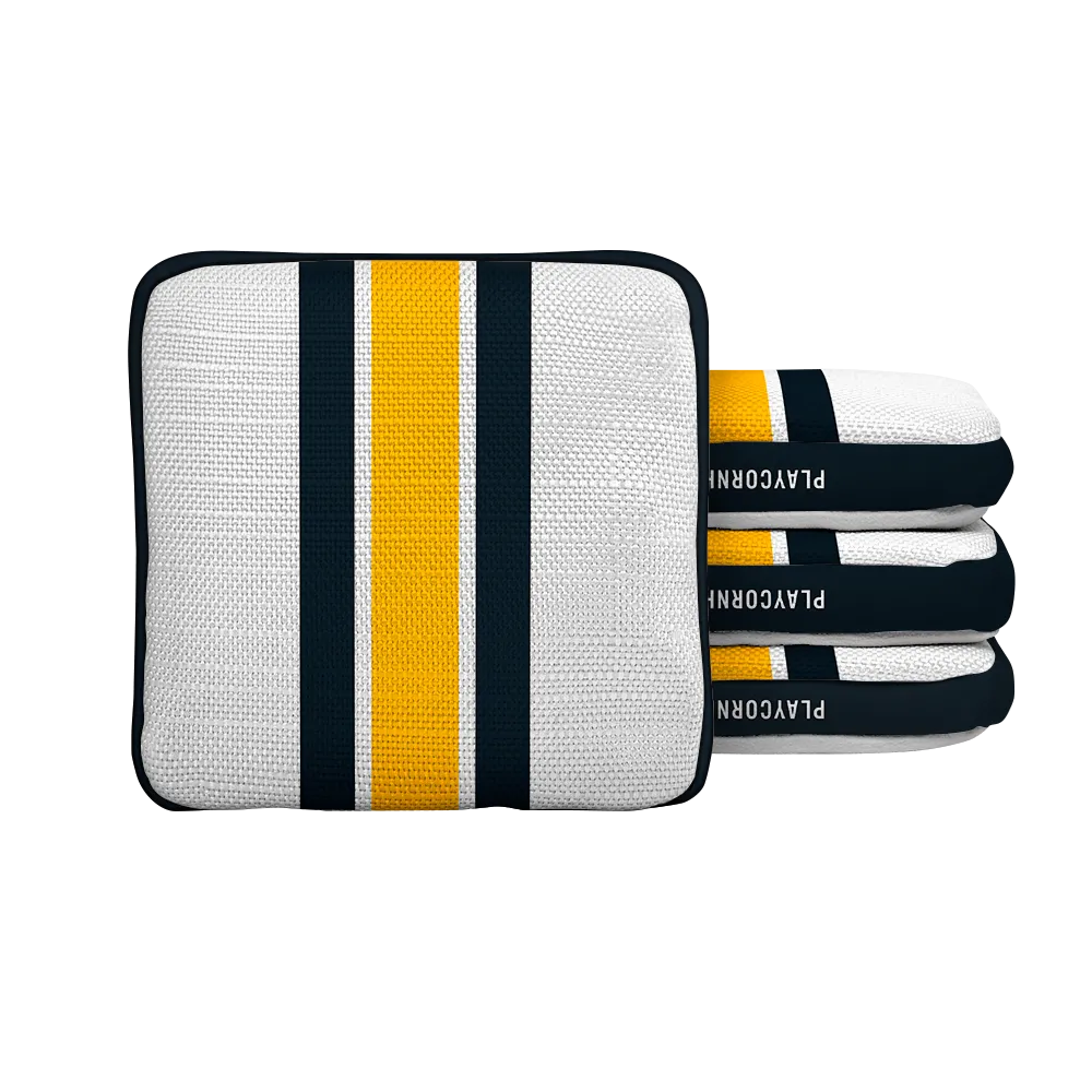 Pittsburgh Football Gameday Stripes Synergy Edge Cornhole Bags