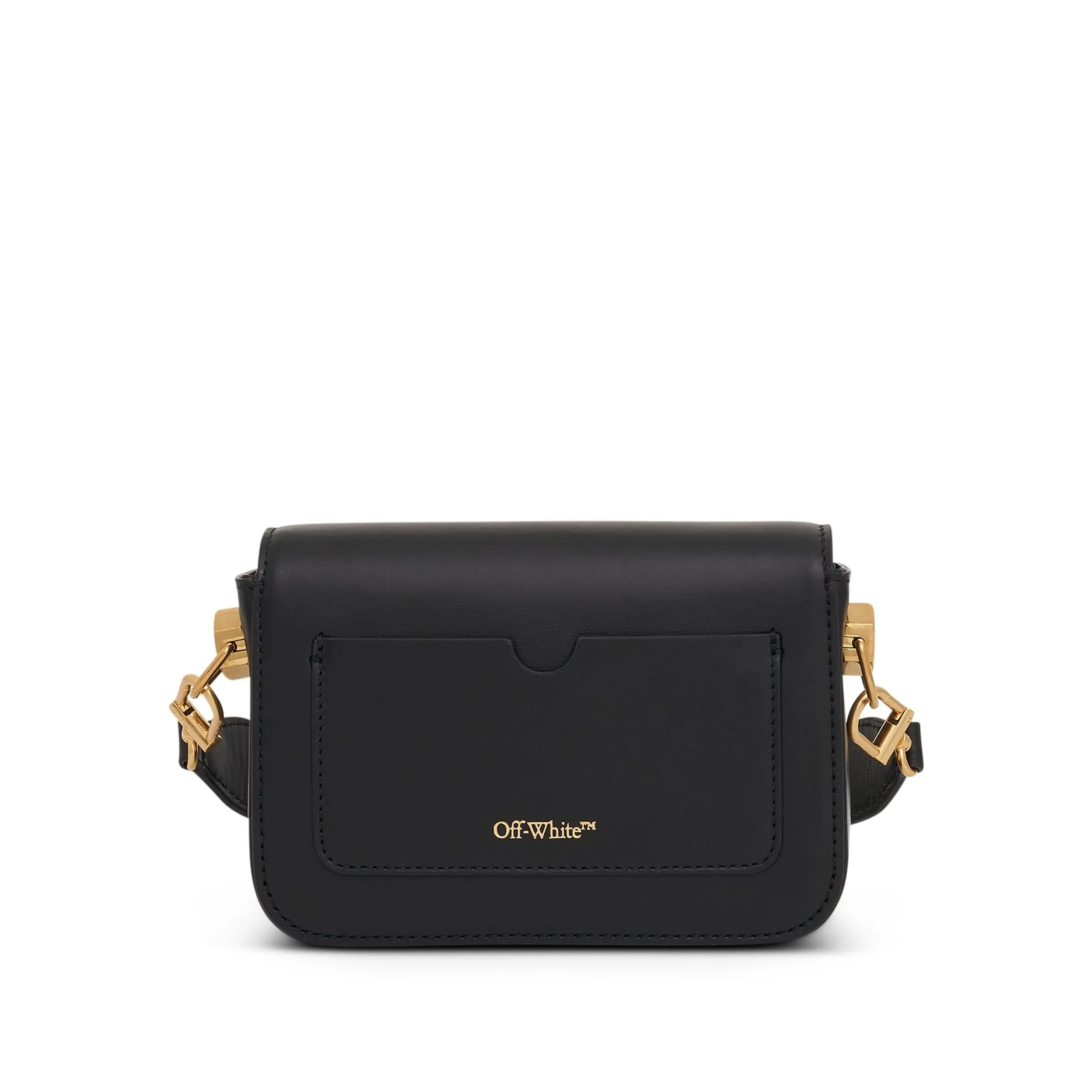 Plain Binder Small Shoulder Bag in Black